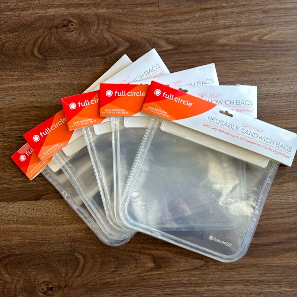 Full Circle Reusable Sandwich Bags (Set Includes 10 Bags)